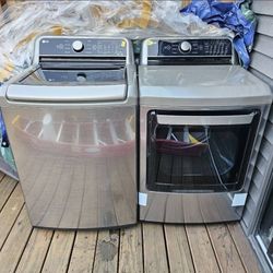 LG ThinQ Smart Washer/Dryer Set (Electric)