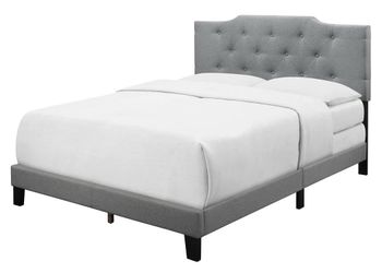 Wayfair Queen size Upholstered Bed Frame with Tufted Headboard
