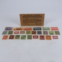 25 Vintage Thrilling Stamps From China Chiang Kai-shek, Dr. Sun-Yat-sen 1931-41