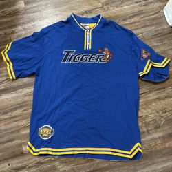 Vtg Disney Tigger Basketball Jersey Shirt  Large Blue 90s NWT Pooh UCLA Bruins