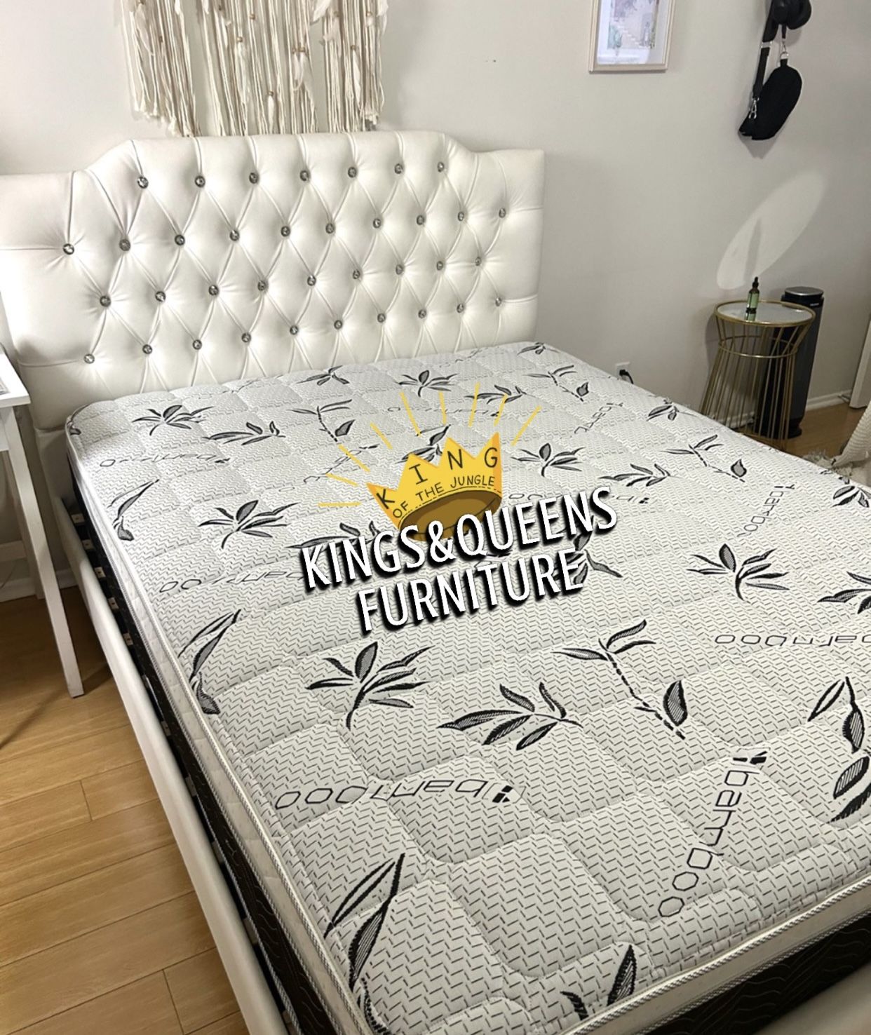 New Queen Bed Frame With Mattress 
