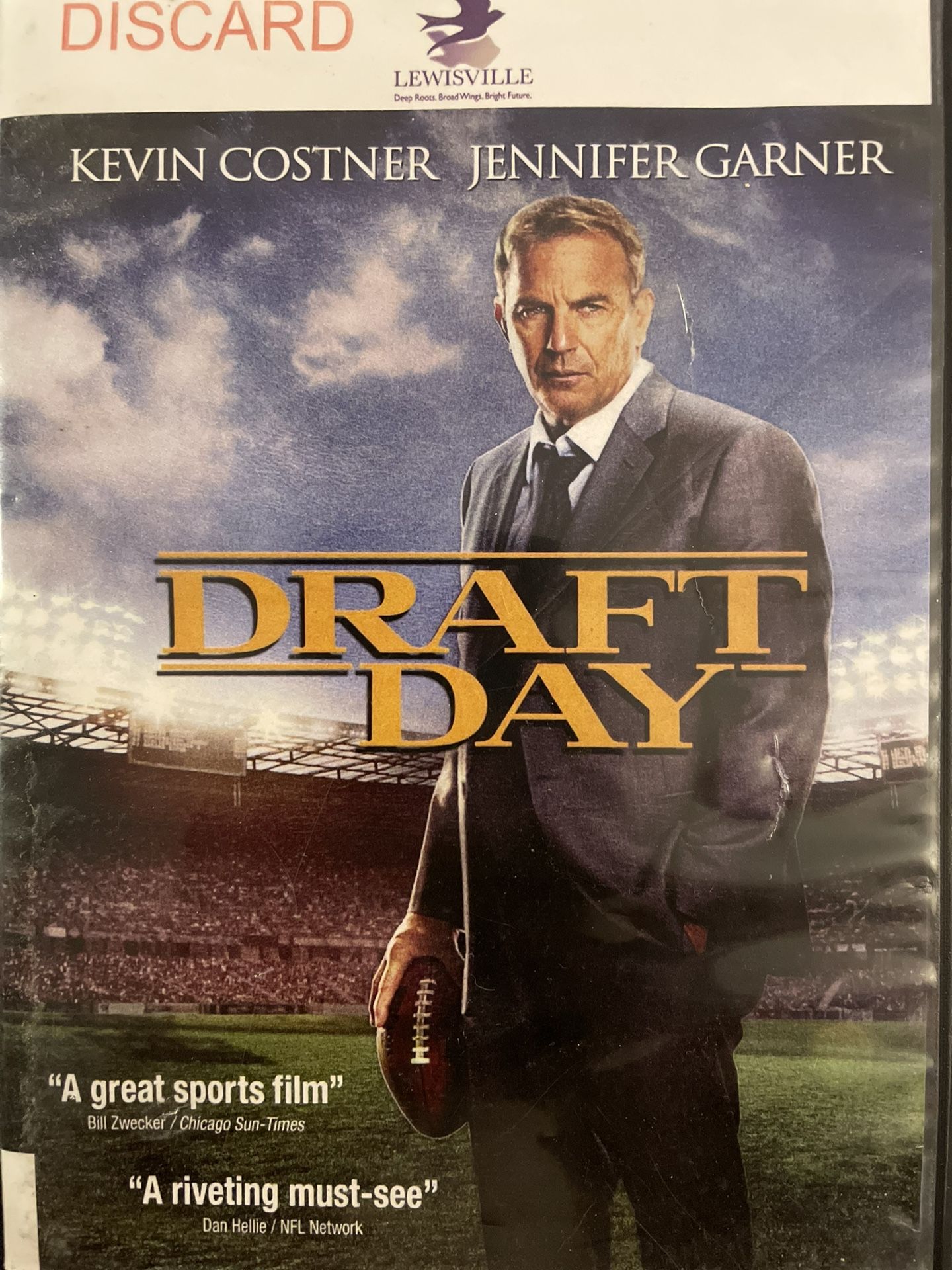 DRAFT DAY (DVD-2014) Kevin Costner + Jennifer Garner!