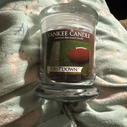 Limited Edition, First Down Yankee Candle White Label Football