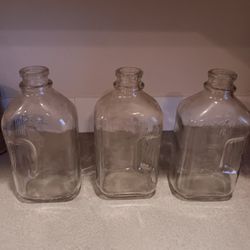 Vintage Half Gallon Glass Jars