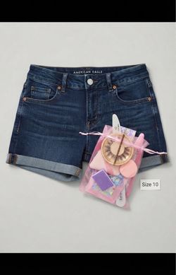 A.E super stretch dark wash -10 & beauty gift bag