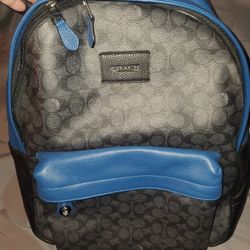 Brand New Men's Coach Leather Backpack
