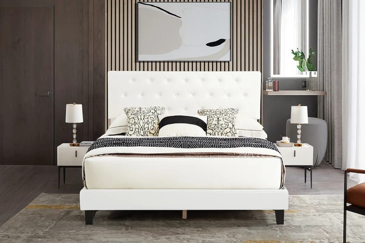 ✨QUEEN BED WITH MATTRESS 