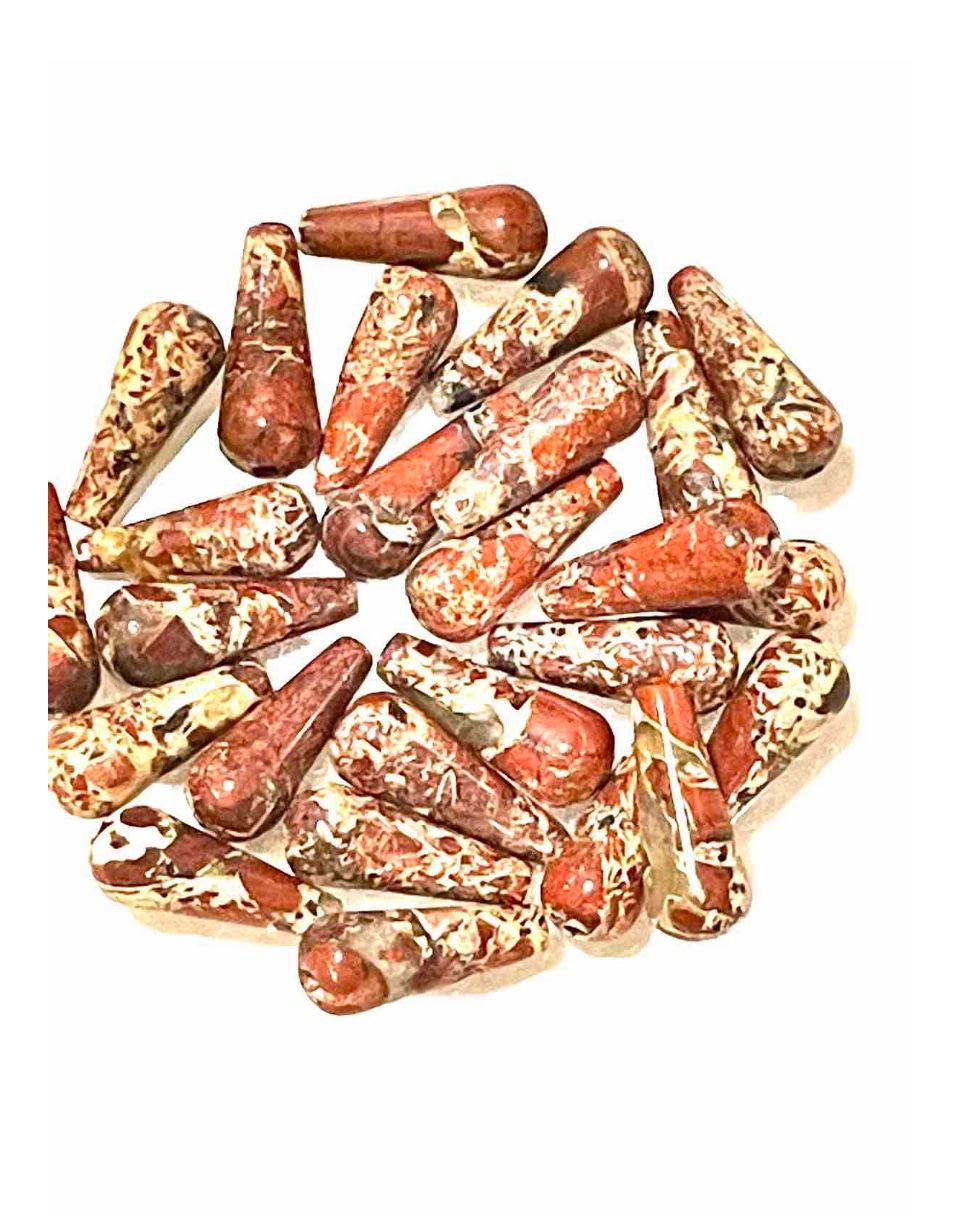 15mm Jasper Teardrop Beads