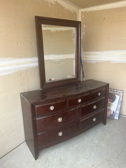 Dresser with mirror