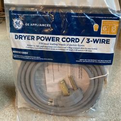 Dryer Power Cord / 3-Wire