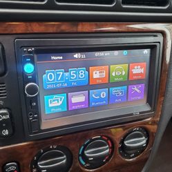 Double Din Car Stereo 7” Touch Screen Car Radio with Bluetooth Backup Camera FM Radio Receiver USB AUX