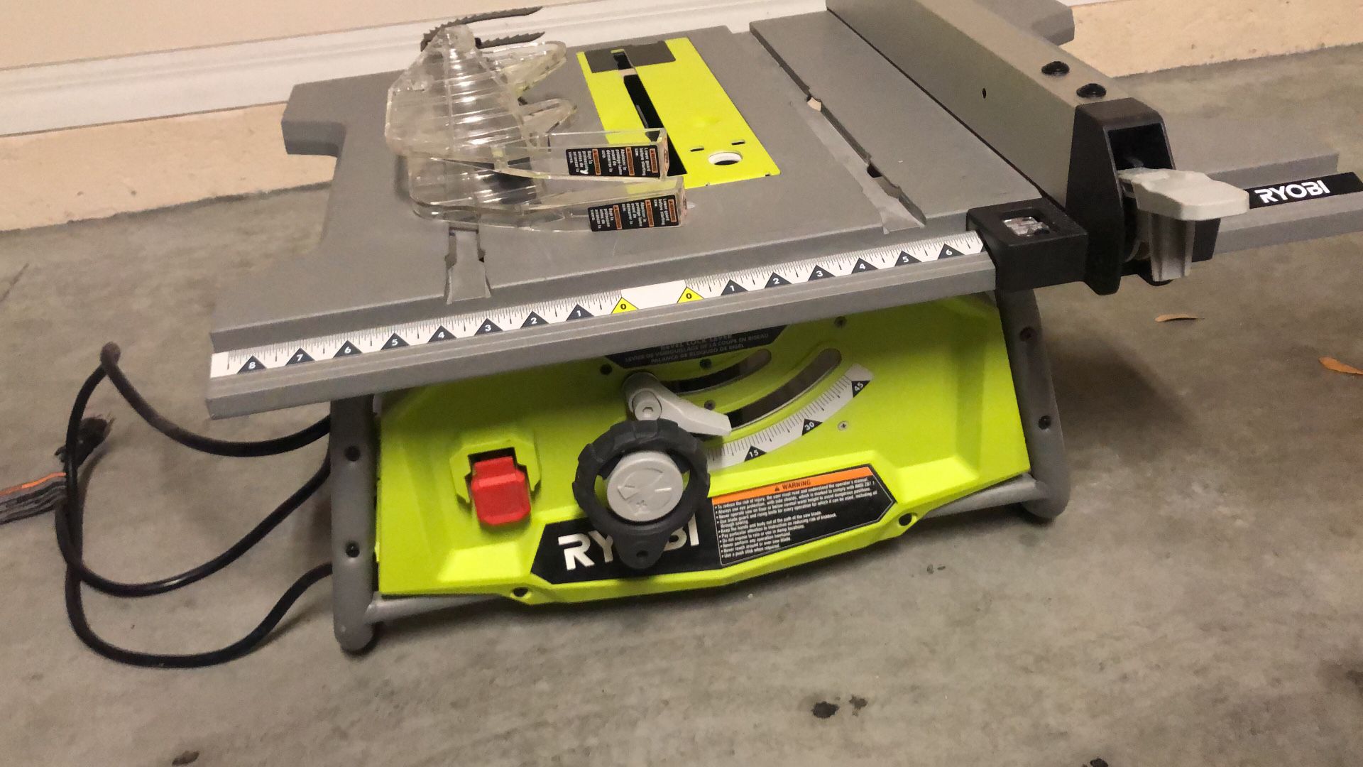Table saw never used