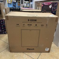 Factory Sealed Klipsch R-120SWi High Performance Wireless 12" Subwoofer New