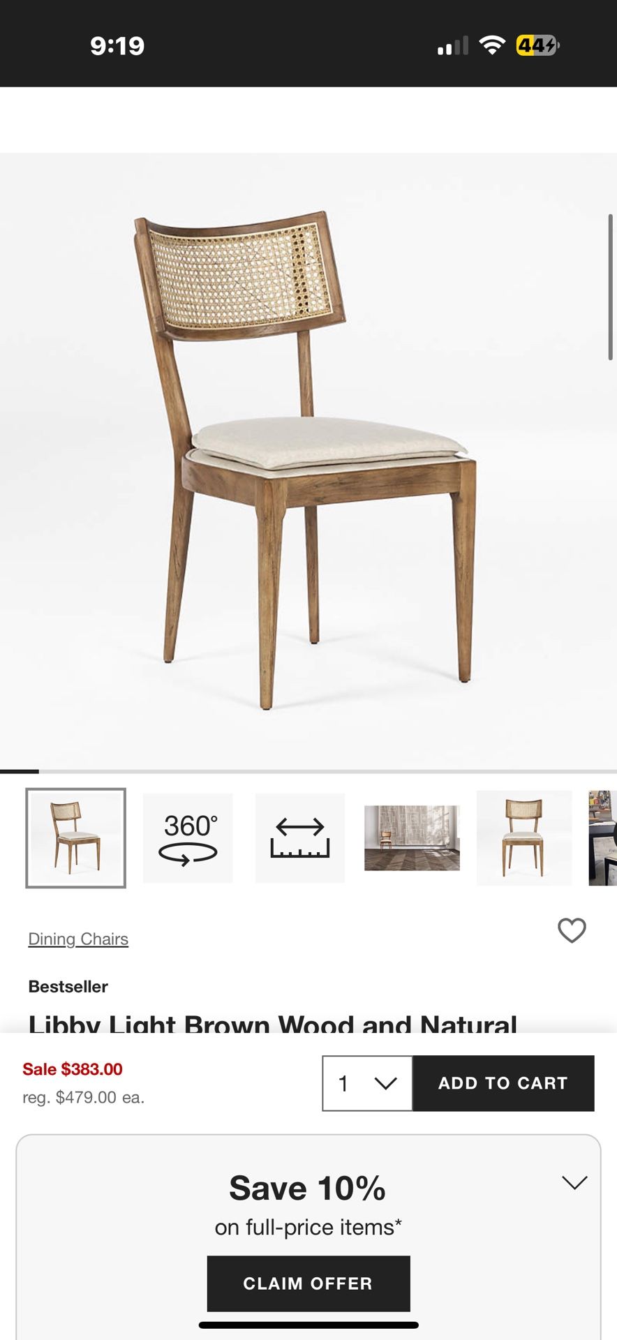 Outdoor 4in Thick Replacement Patio Furniture Cushion Set Of 4