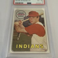 1969 Topps #479 Richie Scheinblum Indians PSA 6