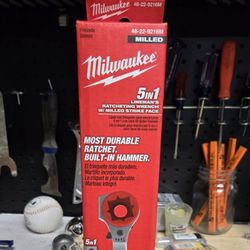 Milwaukee Linemens Ratcheting Wrench 5 in 1