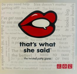 That's What She Said Party Game