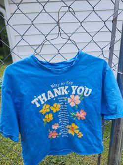 Blue language shirt