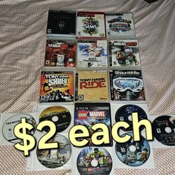 Ps3 Playstation 3 Games [ $2 Each ]