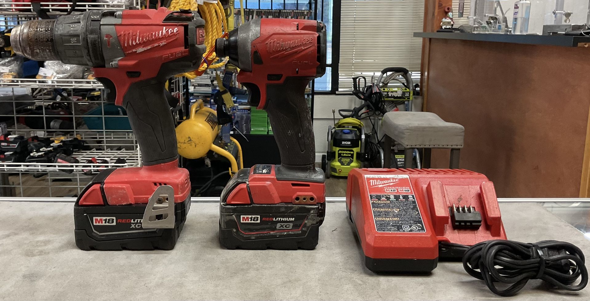 Milwaukee M18 Fuel Brushless Drill Set