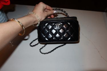 Chanel quilted vanity purse
