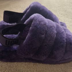 Purple UGG Slippers, Size 8