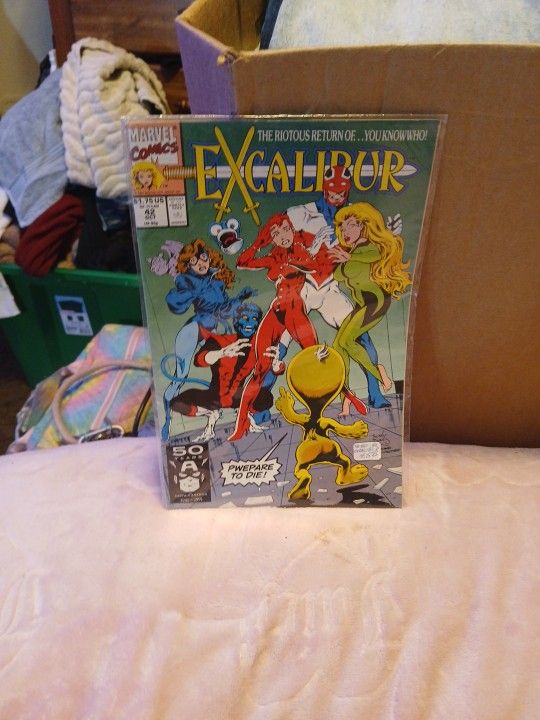 1991 Marvel Comic Excaliber Comic Book