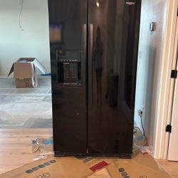 Black Standard Size Fridge 