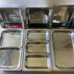 COMBO Chafing Dishes - 3 Pack 10 Quart Buffet Chafing Dishes 