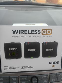 RODE Wireless GO Gen 3 Microphone