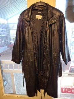Pelle Women's Full Length Leather Coat
