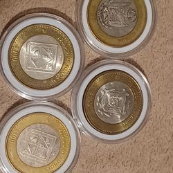 MONEDAS BIMETALICAS de ESTADOS de Mex.