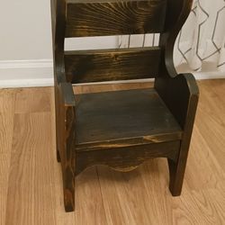Wood Doll chair 18" Vintage 