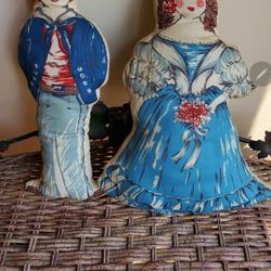 Vintage 1975 Cranston Print Works 150 Commemorative Cloth Dolls.