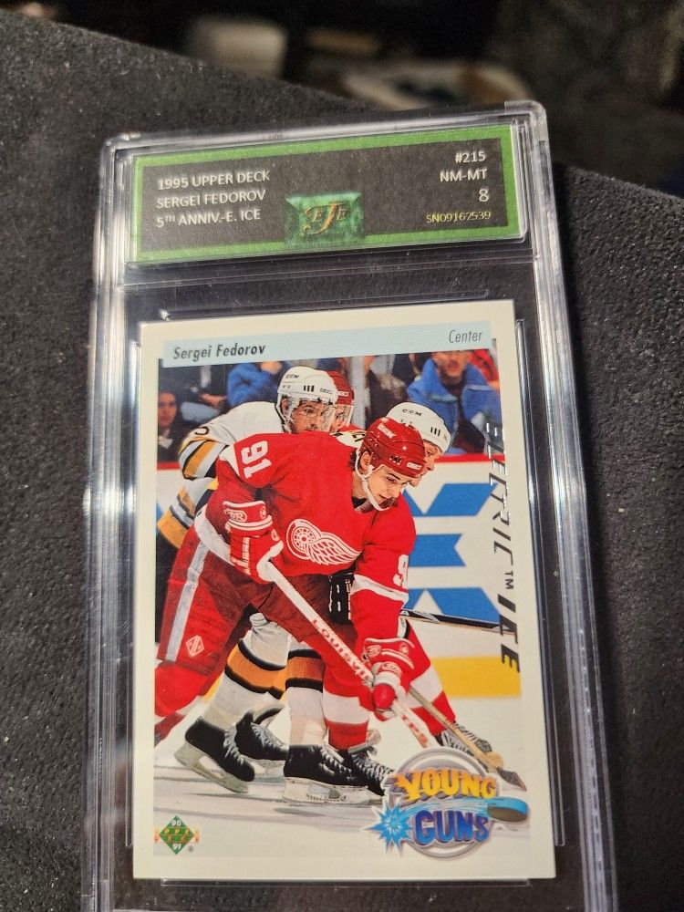 SERGEI FEDOROV 1995 Upper Deck #215 5TH ANNIVERSARY ELECTRIC ICE EJE 8NM-MT