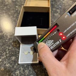 Moissanite Heart Earrings 