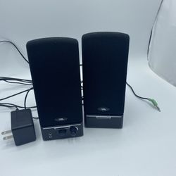 Set of 2 speakers with Adapter for $8