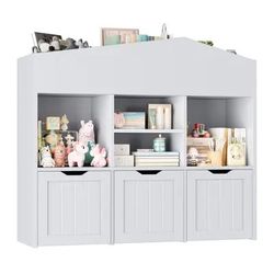 Book case Kids Bookcase Toy Storage Toy Storage Furniture Brand New In The Box Kids Book Storage / Toy Storage Kids Furniture Only Gray Available  🆕