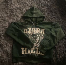 Ozara hills green zip up
