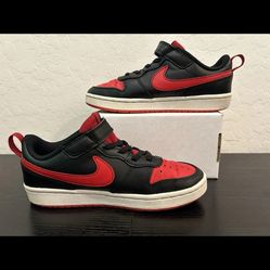 Nike Court Borough low black and red size 2 Youth