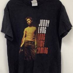 Jonny Lang Long Time Coming World Tour T-Shirt Large Black