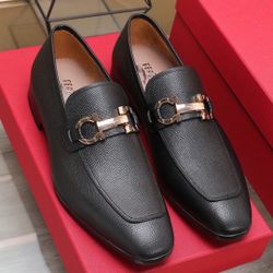 Ferragamo Men’s Leather Shoes With Box 2026 New 
