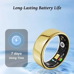 White Elephant Gifts,Smart Ring,Gifts Christmas for Women Men - Sleep Monitoring/Blood Oxygen/Motion Tracking,Waterproof & No Subscription Required,Gi