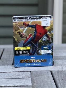 MARVEL STUDIOS SPIDER-MAN HOMECOMING 4K ULTRA BLURAY STEELBOOK BESTBUY EXCLUSIVE 