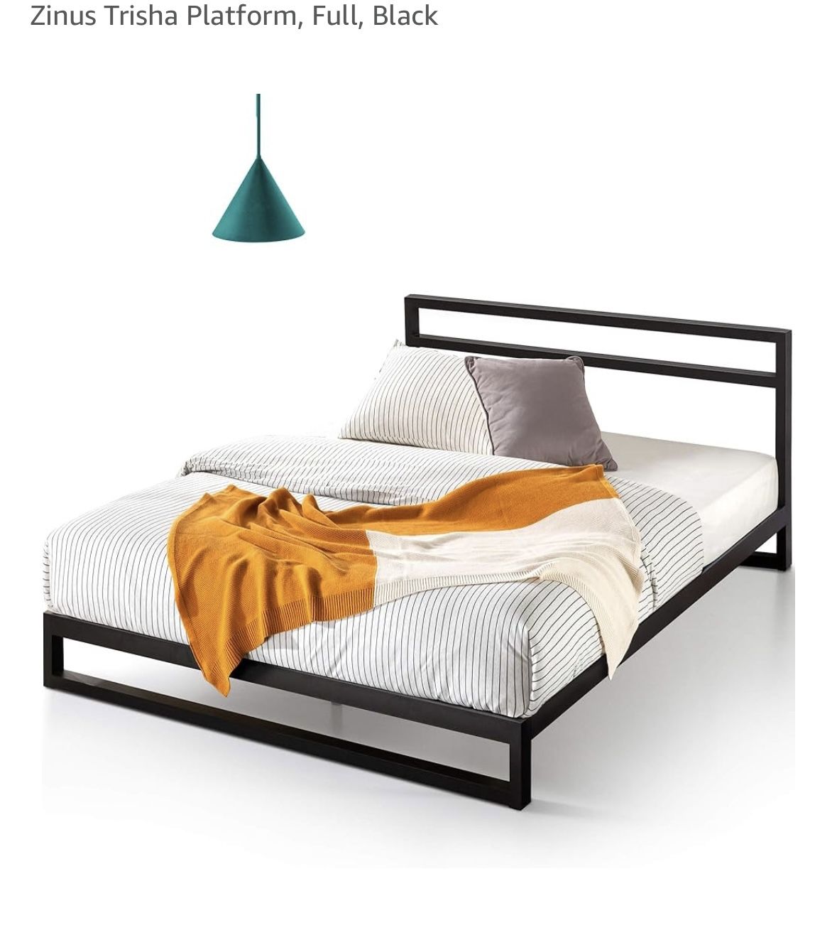 Zinus Full Black Metal bed frame