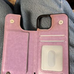 Lavender Purple Iphone Case 13 Wallet