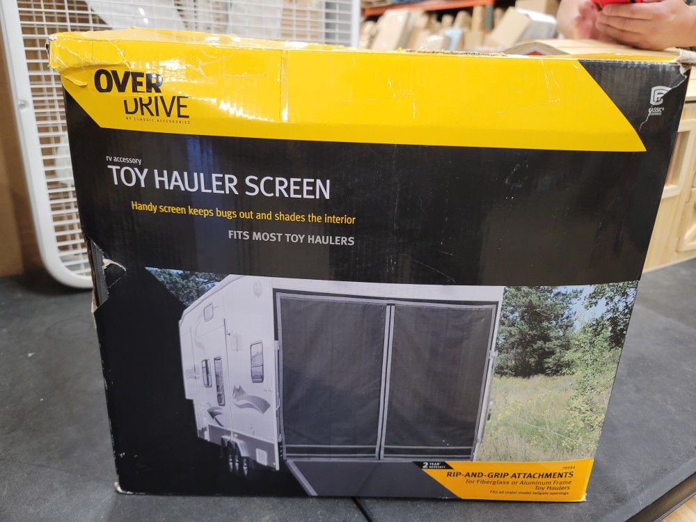 Classic Accessories OverDrive Toy Hauler Screen, Rear Opening 90.5"H, Fiberglass or Aluminum Frames Compatible $111 FIRM