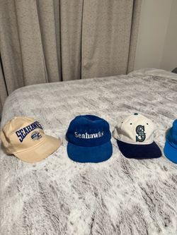 Vintage Seattle Sports hats (Seahawks & mariners)