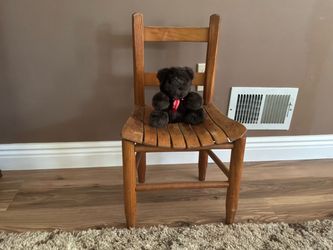 Kids wooden, ladder back, slat seat chairS  $100 for BOTH