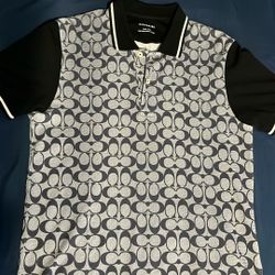 Light Grey Coach Button Up 